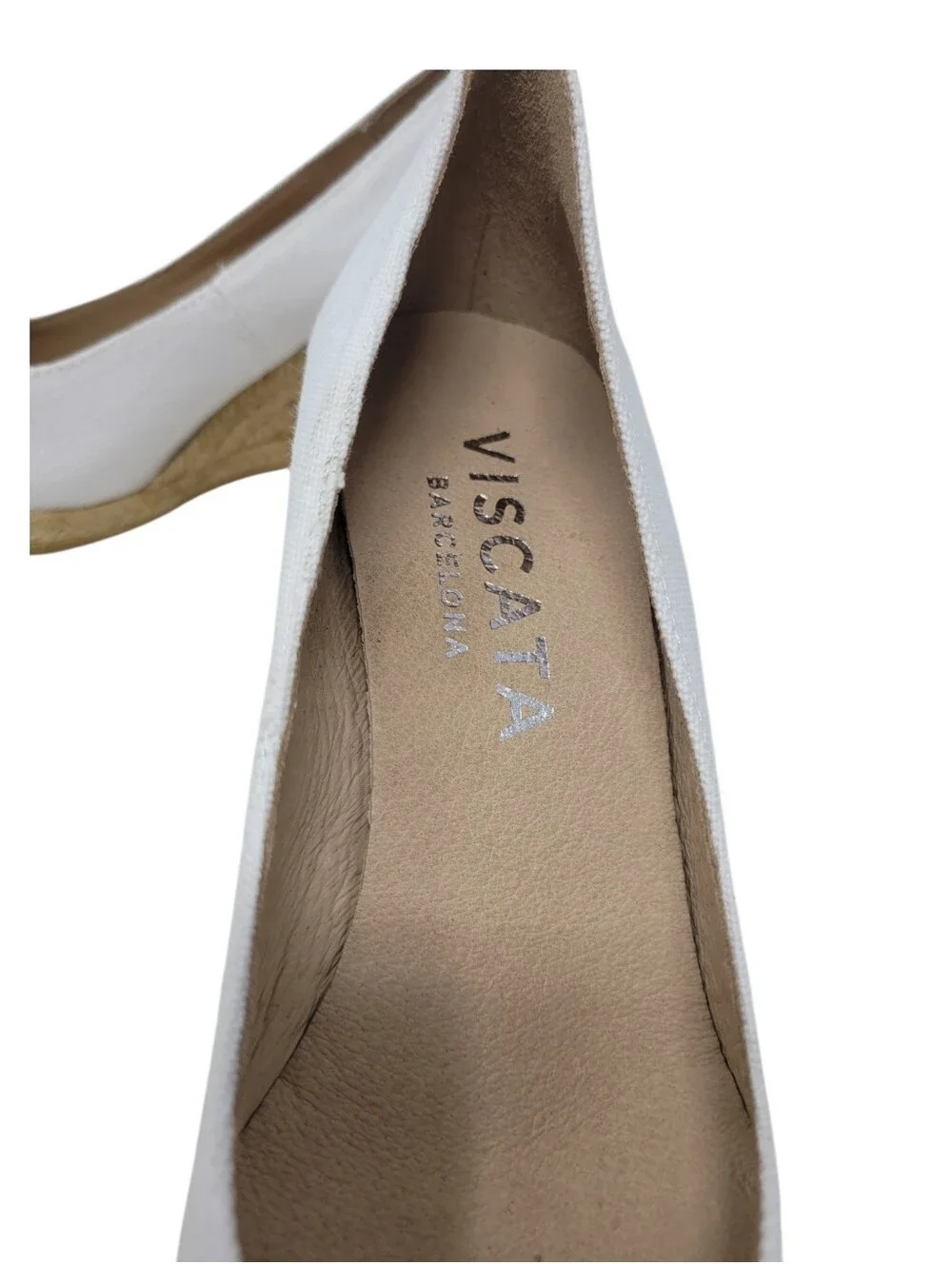 Viscata Barcelona Roses Canvas V Cut Espadrille Wedges